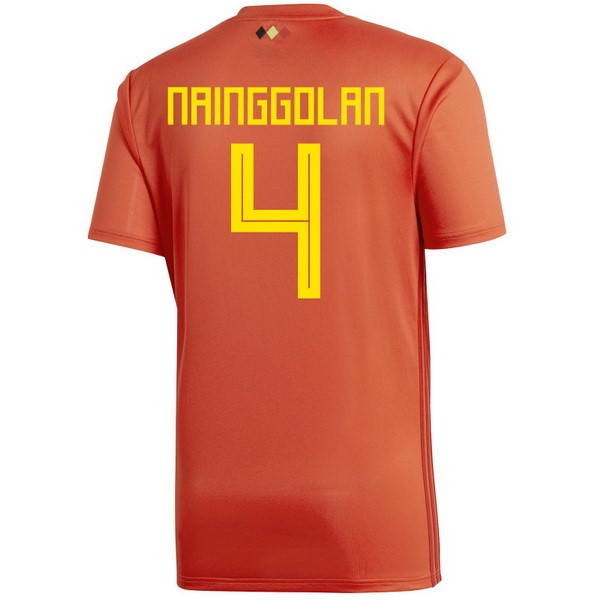 Camiseta Bélgica 1ª Nainggolan 2018 Rojo
